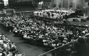 1989 07 Kerkrade Holandsko - mezinárodní soutěž - sál, v němž se konala soutěž - 06