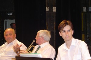 2004 05 - návštěva slovinského orchestru v Karviné - společný koncert s Májovákem - Alois Kaleta, Lumír Konkolský a Petr Schmuch