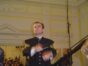 2004 11 - natáčení pořadu A tuhle znáte - dirigent Jiří Bystroň