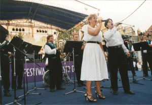 2001 08 - Polsko, Gdaňsk - Lenka Kuřatková a Roman Žiška
